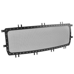 Coolstuffguru Compatible with GMC Sierra 1500 Pickup Black Rivet Studs S/S Style Upper Mesh Grille Insert