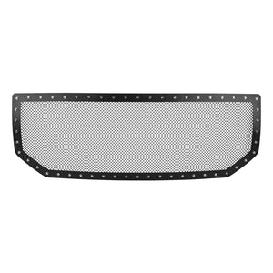 Coolstuffguru Compatible with GMC Sierra 1500 Pickup Black Textured Rivet Upper Mesh Grille Insert