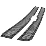 Coolstuffguru Compatible with Chevy Silverado Avalanche Rivet Style Mesh Black Upper Main Grille Inserts 2PC