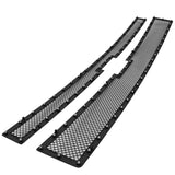 Coolstuffguru Compatible with Chevy Silverado 1500 Truck Pickup Rivet Mesh Black Upper Main Grille Inserts 2PC