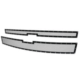 Coolstuffguru Compatible with Chevy Silverado 1500 Truck Pickup Rivet Mesh Black Upper Main Grille Inserts 2PC