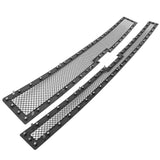 Coolstuffguru Compatible with Chevy Silverado 1500 Rivet Stud Style Mesh Black Wire Grille Inserts 2PCs