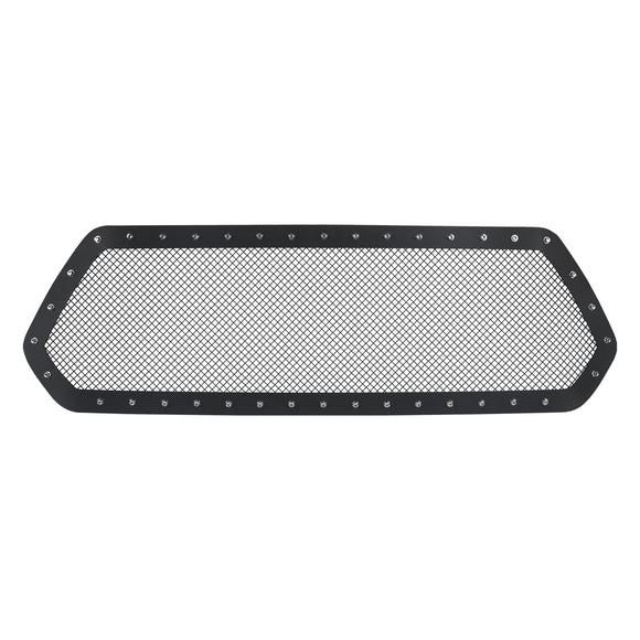 Coolstuffguru Compatible with Toyota Tacoma Black Textured Rivet Style Front Upper Wire Mesh Grille Insert