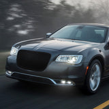 Coolstuffguru Compatible with 2015-2019 Chrysler 300 Black SRT Style Hood Grille