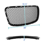 Coolstuffguru Compatible with 2015-2019 Chrysler 300 Black SRT Style Hood Grille