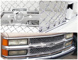 Coolstuffguru Compatible with Chevy Chevrolet C10 Ck 1500/2500/3500 Chrome Mesh Front Grille Tahoe