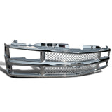 Coolstuffguru Compatible with Chevy Chevrolet C10 Ck 1500/2500/3500 Chrome Mesh Front Grille Tahoe