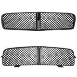 Coolstuffguru Compatible with Dodge Charger Black Headlights+Corner Signal Lamps+Mesh Front Hood Grille