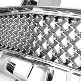 Coolstuffguru Compatible with Dodge Charger 1PC Chrome Front Bumper Lower Mesh Hood Grill Grille