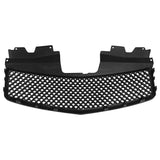 Coolstuffguru SMD LED HALO PROJECTOR HEADLIGHTS+MATTE BLACK MESH HOOD ABS GR Compatible with 2003-2007 CTS