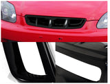 Coolstuffguru Compatible with Honda Civic Ex Dx Lx Black Mugen Style Front Grille