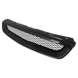 Coolstuffguru Compatible with Honda Civic Ex Dx Lx Black Type R Style Metal Mesh Front Hood Grille