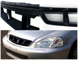 Coolstuffguru Compatible with Honda Civic Ex Dx Lx Black Mugen Style Front Grille