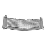 Coolstuffguru CHROME MESH HOOD GRILLE+LED HALO HEADLIGHTS Compatible with 2002-2006 ESCALADE