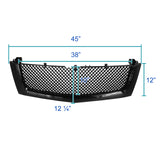 Coolstuffguru Shiny Black Mesh Grille Compatible with Cadillac Escalade Ext Esv Sport