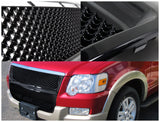 Coolstuffguru Compatible with Ford Explorer Sport Trac Black Mesh Hood Grill Honeycomb Grille
