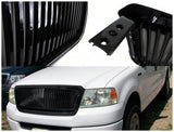 Coolstuffguru Compatible with Ford F150 Xl Stx Xlt Fx4 Black Vertical Front Grille 1 Pc