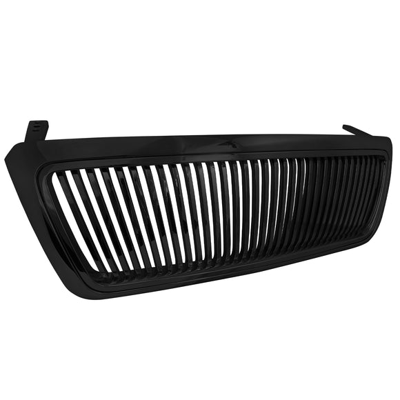 Coolstuffguru Compatible with Ford F150 Xl Stx Xlt Fx4 Black Vertical Front Grille 1 Pc