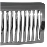 Coolstuffguru Compatible with Ford F150 Xl Xlt Stx Fx 4 2 Crew, Ext., Stan., Cab, Chrome Vertical Front Grille