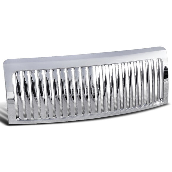 Coolstuffguru Compatible with Ford F150 Xl Xlt Stx Fx 4 2 Crew, Ext., Stan., Cab, Chrome Vertical Front Grille