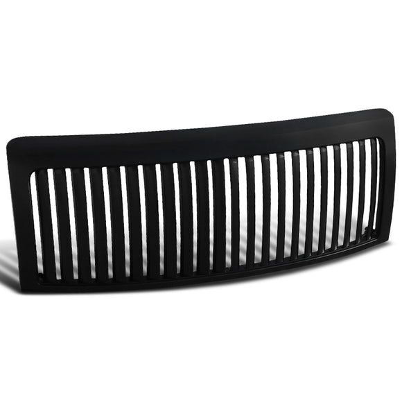 Coolstuffguru Compatible with Ford F150 F 150 Stx Svt Fx4 Lariat, Flat Black Vertical Front Hood Grill Grille