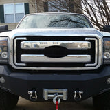 Coolstuffguru Compatible with Ford F250 F350 F450 F550 SuperDuty Pickup Front Hood Grille Overlay Cover Chrome