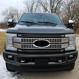 Coolstuffguru Compatible with Ford F250 F350 F450 F550 SuperDuty Front Hood Grille Grill Overlay Chrome Cover