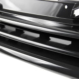 Coolstuffguru Compatible with Volkswagen Golf GTI R32 MK4 Black Horizontal Front Hood Grille w/ Notch Filler