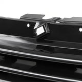 Coolstuffguru Compatible with Volkswagen Golf GTI R32 MK4 Black Horizontal Front Hood Grille w/ Notch Filler