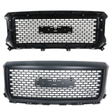 Coolstuffguru Compatible with GMC Sierra Denali Round Hole Matte Black Upper Front Grill Grille