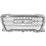 Coolstuffguru Denali Style Front Mesh Grille Chrome Polished Compatible with GMC Sierra 1500 2019-2020