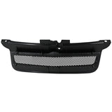 Coolstuffguru Compatible with Volkswagen Jetta Bora Black Front Grille W/ Aluminum Mesh