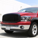 Coolstuffguru Compatible with Dodge Ram 1500 2500 3500 Glossy Black Mesh Style Front Hood Grille 1PC