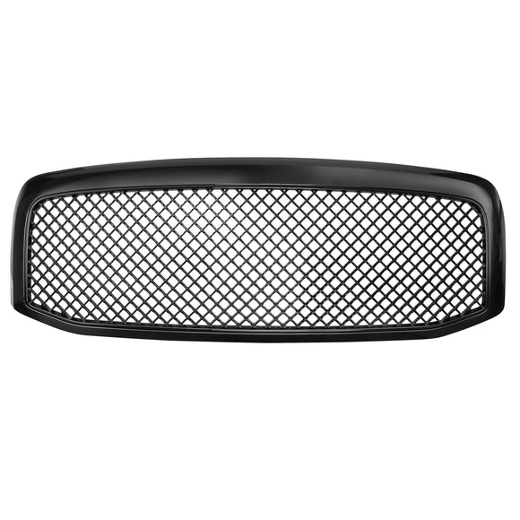 Coolstuffguru Compatible with Dodge Ram 1500 2500 3500 Glossy Black Mesh Style Front Hood Grille 1PC