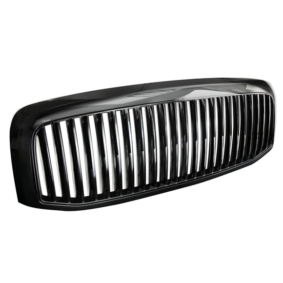 Coolstuffguru Compatible with Dodge Ram 1500 2500 3500 Black Vertical Front Grill Grille