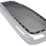 Coolstuffguru Compatible with Dodge Ram 1500 2500 3500 Chrome Rivet Style SS Wire Mesh Grille+Shell