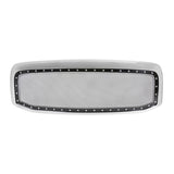 Coolstuffguru Compatible with Dodge Ram 1500 2500 3500 Chrome Rivet Style SS Wire Mesh Grille+Shell