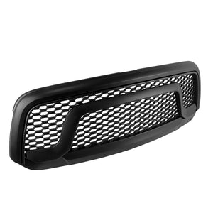 Coolstuffguru Compatible with Dodge Ram 1500 Pickup Matte Black Bumper Rebel Style Front Hood Grill Grille