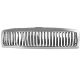 Coolstuffguru Compatible with Dodge Ram St Slt 1500 Chrome Vertical Front Grill Grille