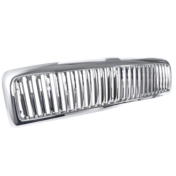 Coolstuffguru Compatible with Dodge Ram St Slt 1500 Chrome Vertical Front Grill Grille