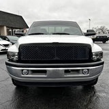 Coolstuffguru Compatible with Dodge Ram 1500 2500 3500 Pickup Glossy Black ABS Front Bumper Hood Grille Grill