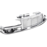 Coolstuffguru Compatible with Chevy S10 / Blazer Chrome Billet Front Bumper Grill 1PC Grille
