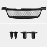 Coolstuffguru Compatible with/Replacement for 2000-2003 Nissan Sentra GTX SE Black ABS Mesh Front Bumper Hood Grill Grille