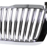 Coolstuffguru Compatible with Chevy Silverado Avalanche 1500/2500/3500HD Chrome Vertical Front Hood Grill Grille