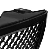 Coolstuffguru Compatible with Chevy Silverado 1500 Glossy Black Front Bumper Hood Mesh Grille Grill ABS 1 PC