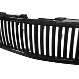 Coolstuffguru Compatible with Chevy Chevrolet Silverado 1500 Lt Ls, Black Vertical Front Hood Grille