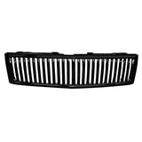 Coolstuffguru Compatible with Chevy Chevrolet Silverado 1500 Lt Ls, Black Vertical Front Hood Grille