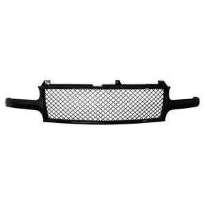 Coolstuffguru Compatible with Chevy Silverado 1500 2500 Tahoe Suburban Glossy Black Front Bumper Mesh Grille