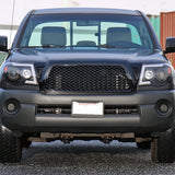 Coolstuffguru Compatible with Toyota Tacoma Glossy Black ABS Upper Front Bumper Hood Mesh Grille Grill