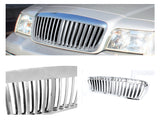 Coolstuffguru Compatible with Ford Crown Victoria Lx S Base Chrome Vertical Front Grill Grille